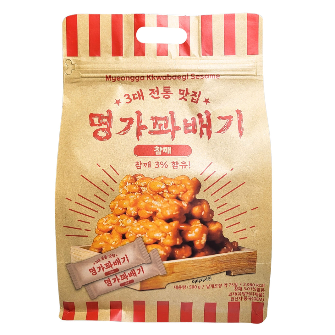 [Myeongga] Kkwabaegi Sesame / 명가 꽈배기 참깨 (500g)