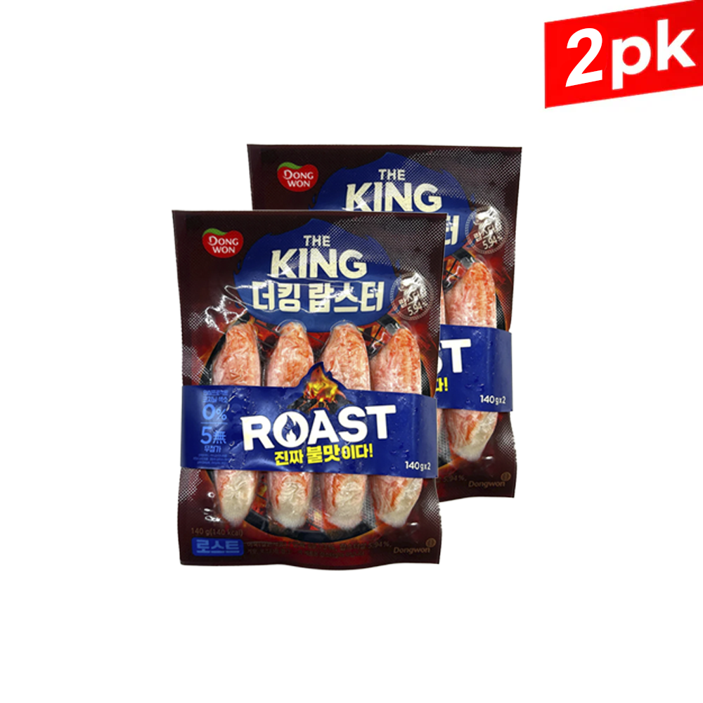 [Dongwon] The king Lobster Flavor Roast / 동원 리얼 크랩스 더 킹 랍스터 불맛 (140g x 2 Packs)