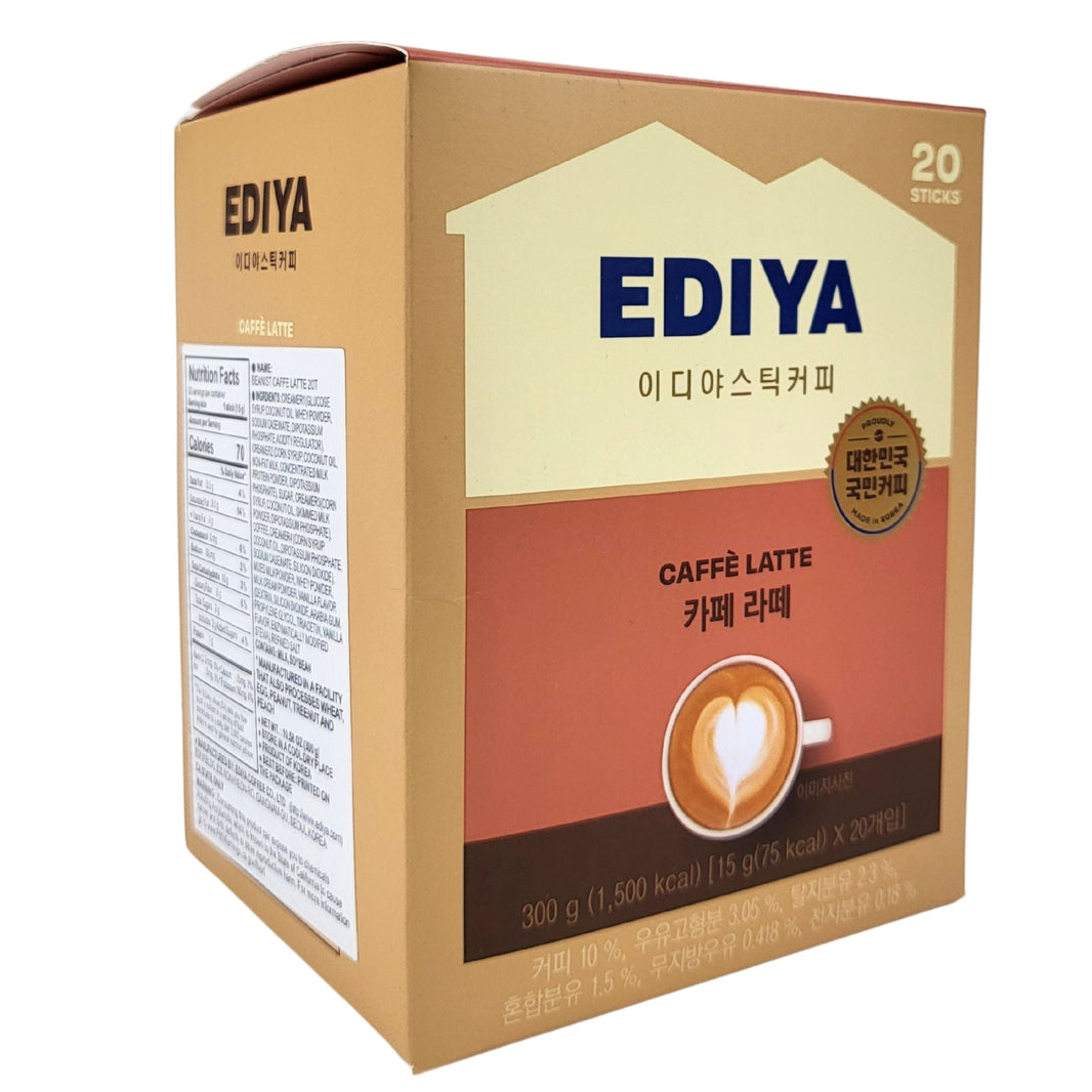 [Ediya] Ediya Coffee Mix Cafe Latte / 이디야 믹스 커피 카페 라테 (300g ,20sticks)