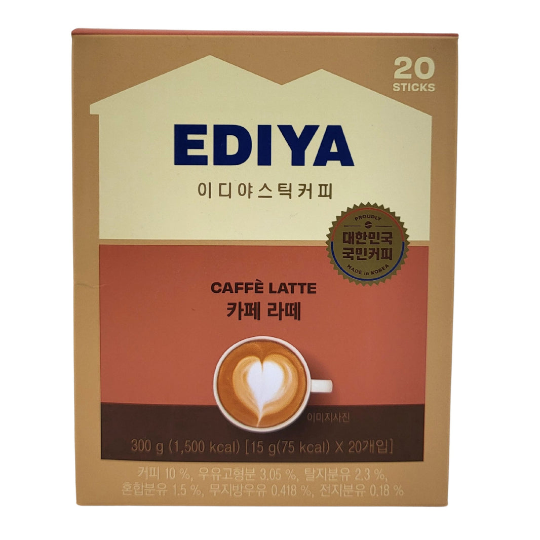 [Ediya] Ediya Coffee Mix Cafe Latte / 이디야 믹스 커피 카페 라테 (300g ,20sticks)
