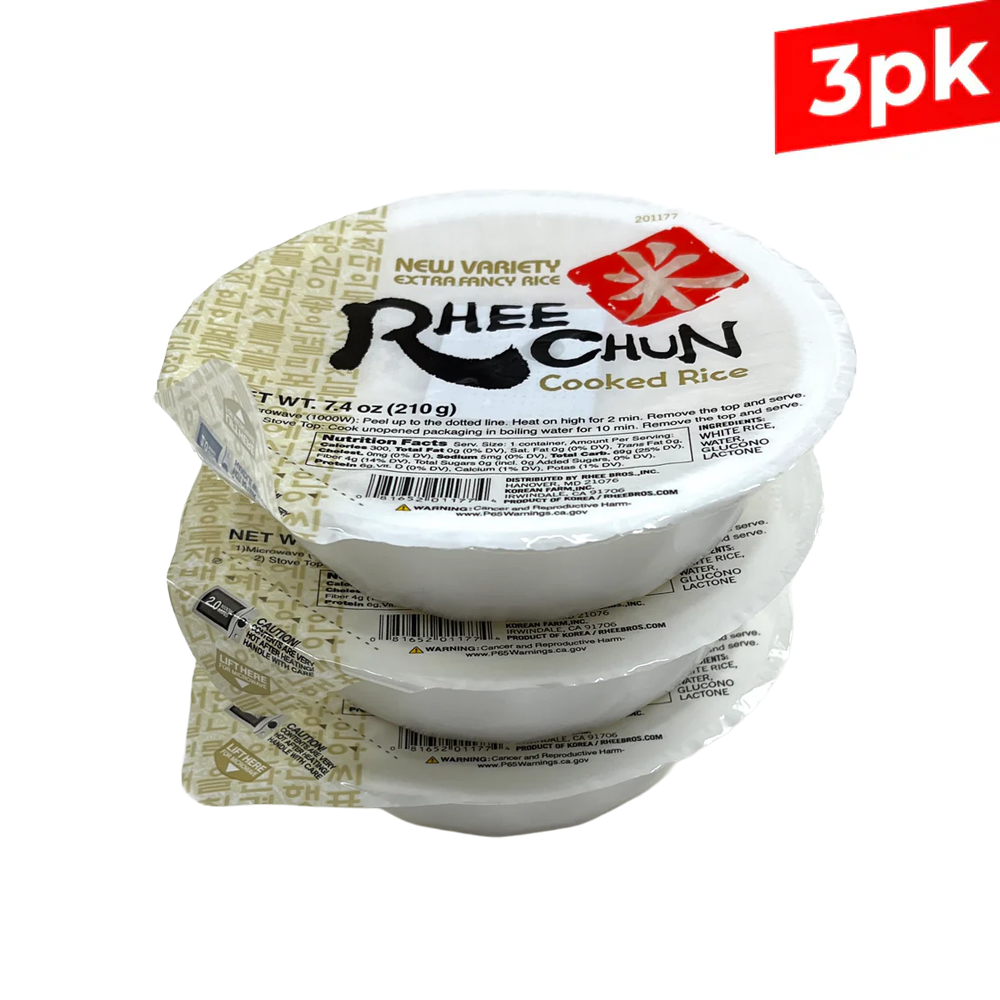 [Rhee] Rhee Chun Cooked White Rice / 이천 밥 즉석밥 (210g x3)