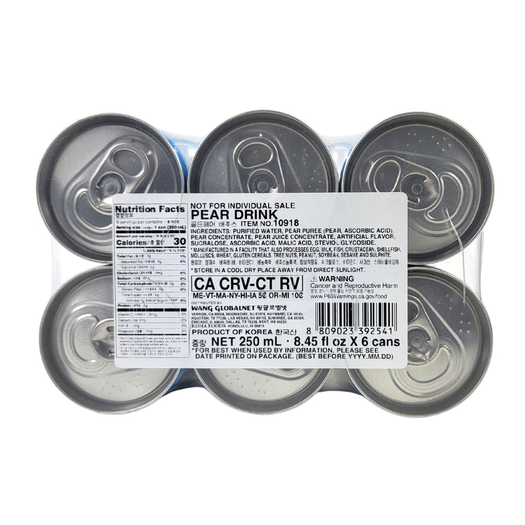 [Gutflex] Golden Pear/ 것플렉스 골든 페어 배 음료 (250ml x 6 cans)