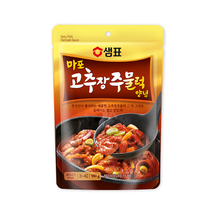 [Sempio] Spicy Pork Marinade Sauce / 샘표 마포 고추장 주물럭 양념 (180g)
