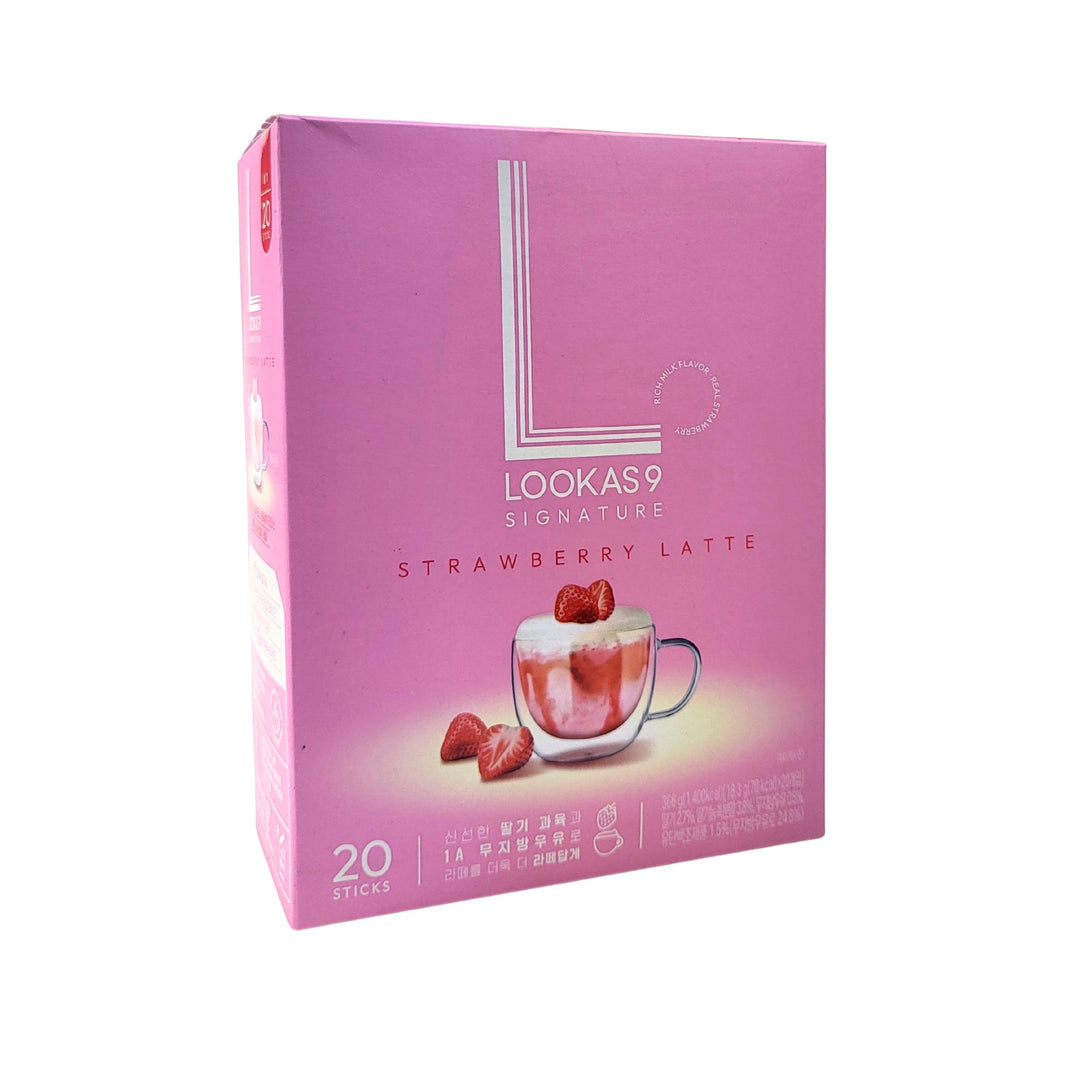 [Namyang] Lookas 9 Black Strawberry Latte / 남양 루카스나인 딸기 라떼 (20stick)