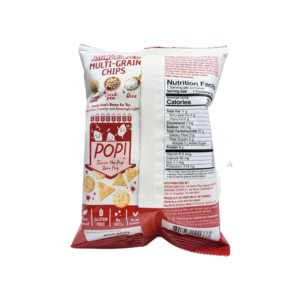 [Ofood]Air Popped Multi-Grain Chips Korean Spicy Chicken/미니 뻥튀기 양념 치킨맛(50g)