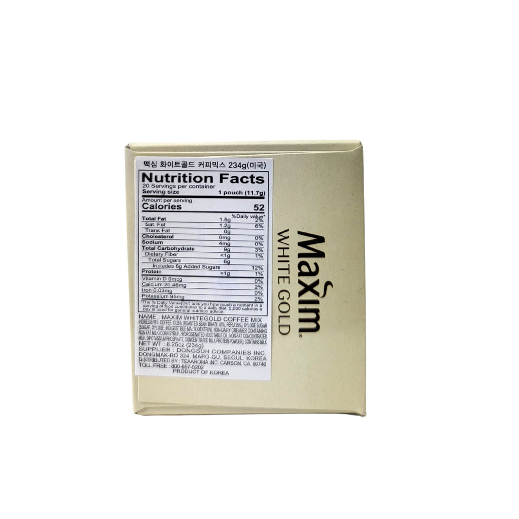 [Maxim] Coffee Mix White Gold /맥심 커피믹스 화이트 골드 (20 Sticks)