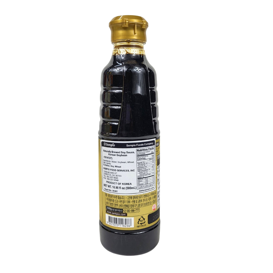 [Sempio] Natually Brewed Soy Sauce Korean Soybean / 샘표 국산콩 양조간장 (500ml)