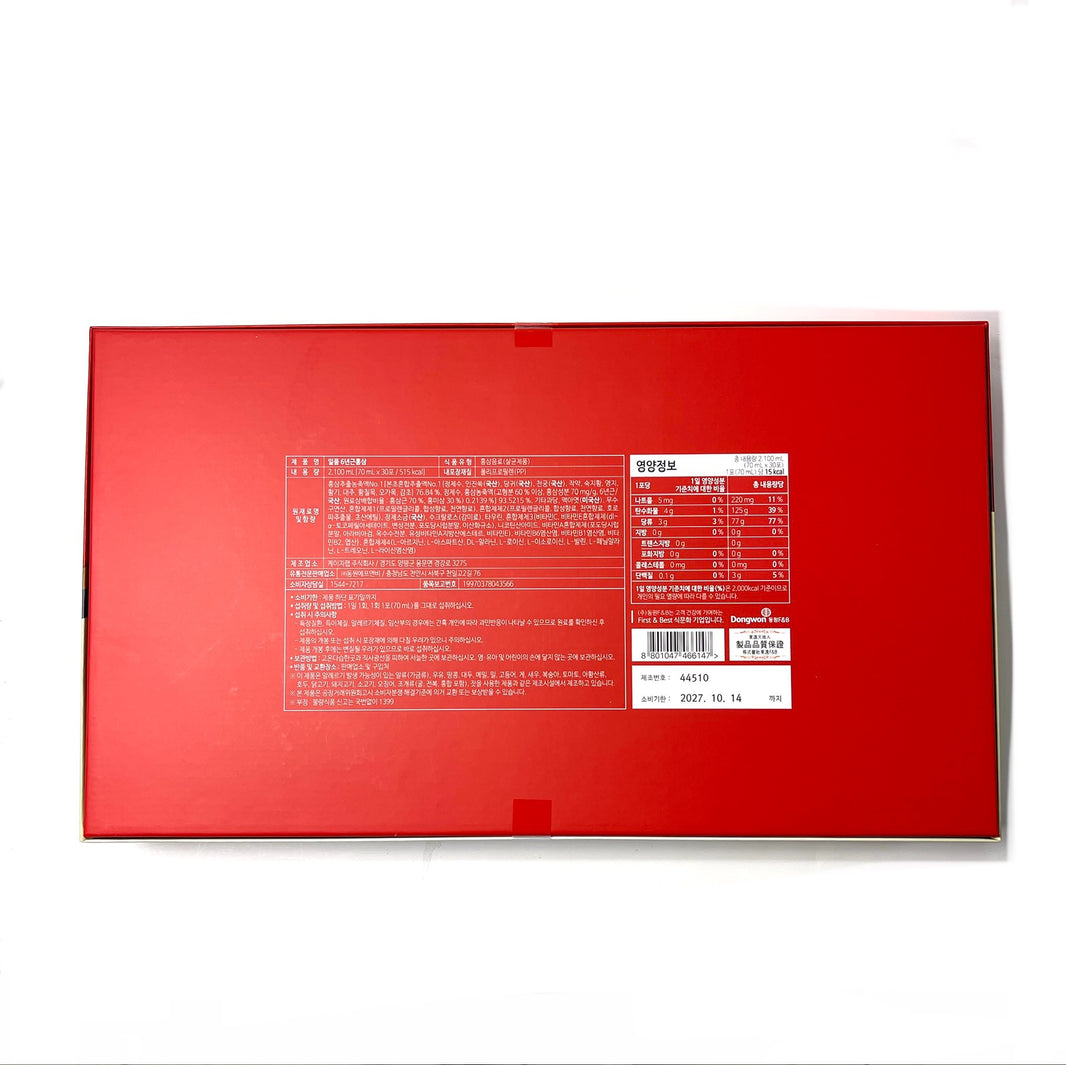 [Dongwon] Excellence 6 Year Korean Red Ginseng / 동원 일품 6년근 홍삼 (70ml x 30pks)