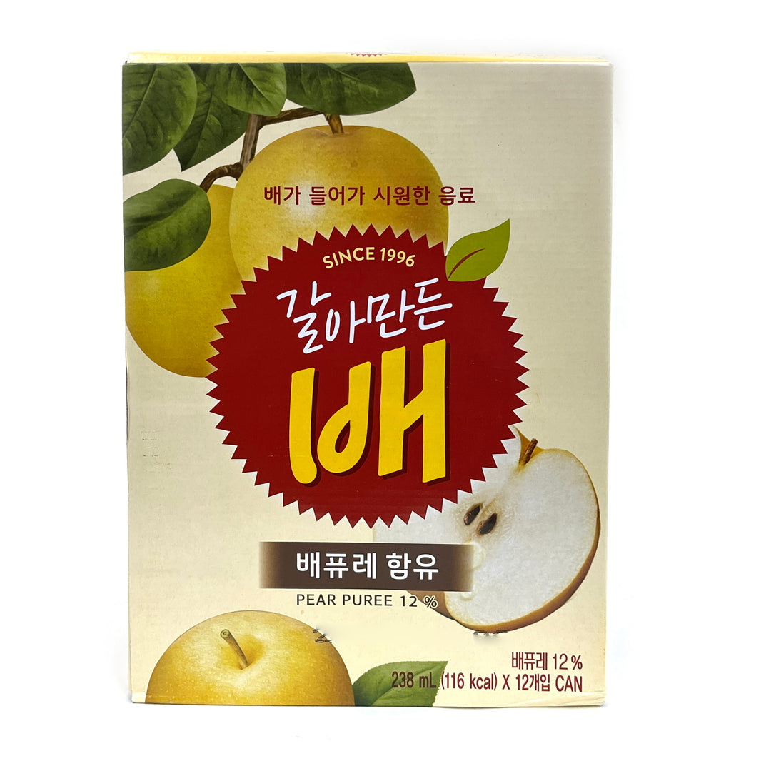[Haitai] Pear Puree Drink / 해태 갈아만든 배 (238ml x 12cans)