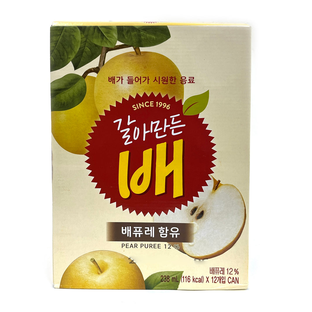 [Haitai] Pear Puree Drink / 해태 갈아만든 배 (238ml x 12cans)