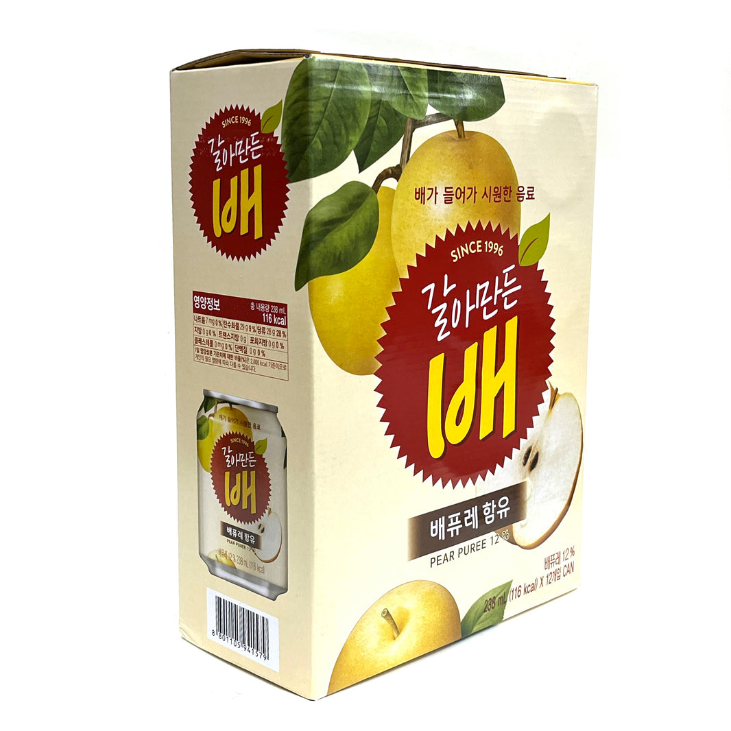 [Haitai] Pear Puree Drink / 해태 갈아만든 배 (238ml x 12cans)