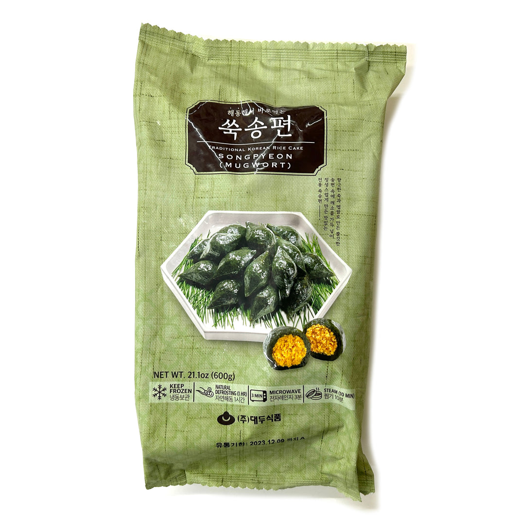 [Daedoo] Songpyeon Rice Cake Mugwort / 대두 해동해서 바로먹는 쑥 송편 (600g)