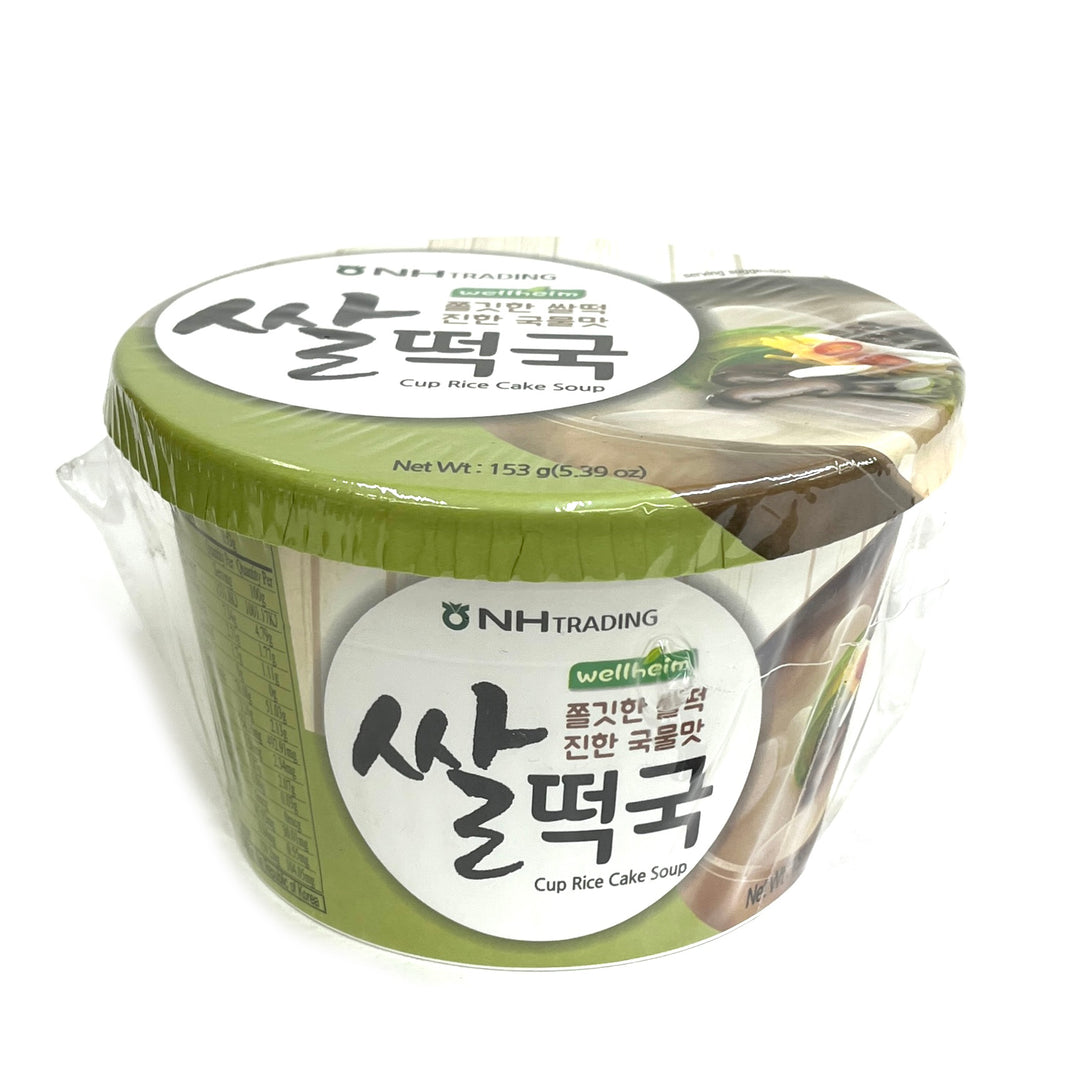 [NH] Instant Cup Rice Cake Soup / 농협 웰헤임 쫄깃한 쌀떡 진한 국물맛 쌀 떡국 컵 (153g)