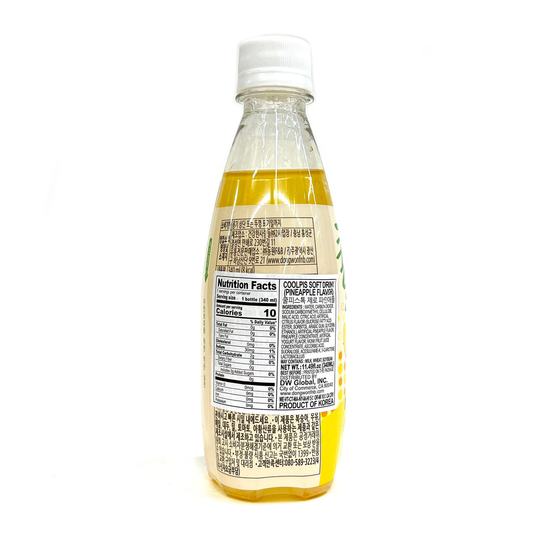 [Dongwon] Coolpis Soft Drink Sparkling Pineapple Flavor / 동원 쿨피스 톡 스파클링 파인애플맛 (340ml)