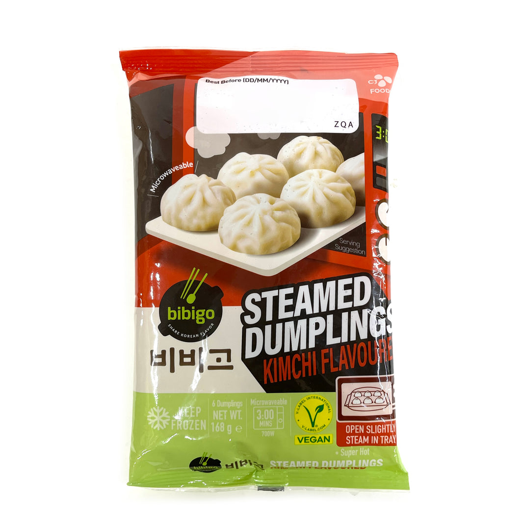 [Bibigo] Steamed Dumpling Kimchi Flavor 3min / 비비고 찐 만두 김치 3분 (168g)