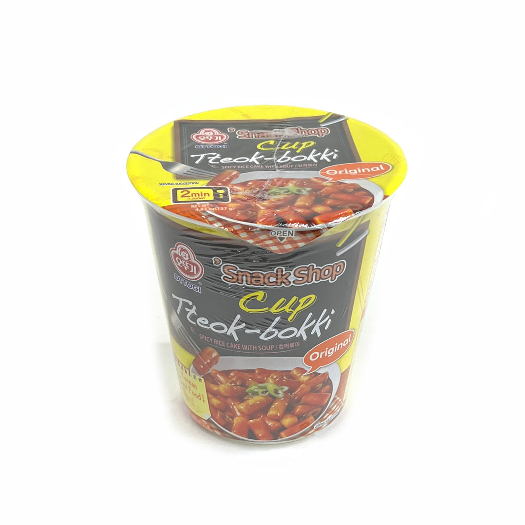 [Ottogi] Cup Tteok-bokki Original Topokki / 오뚜기 컵 떡볶이 오리지널 작은컵 (137g)