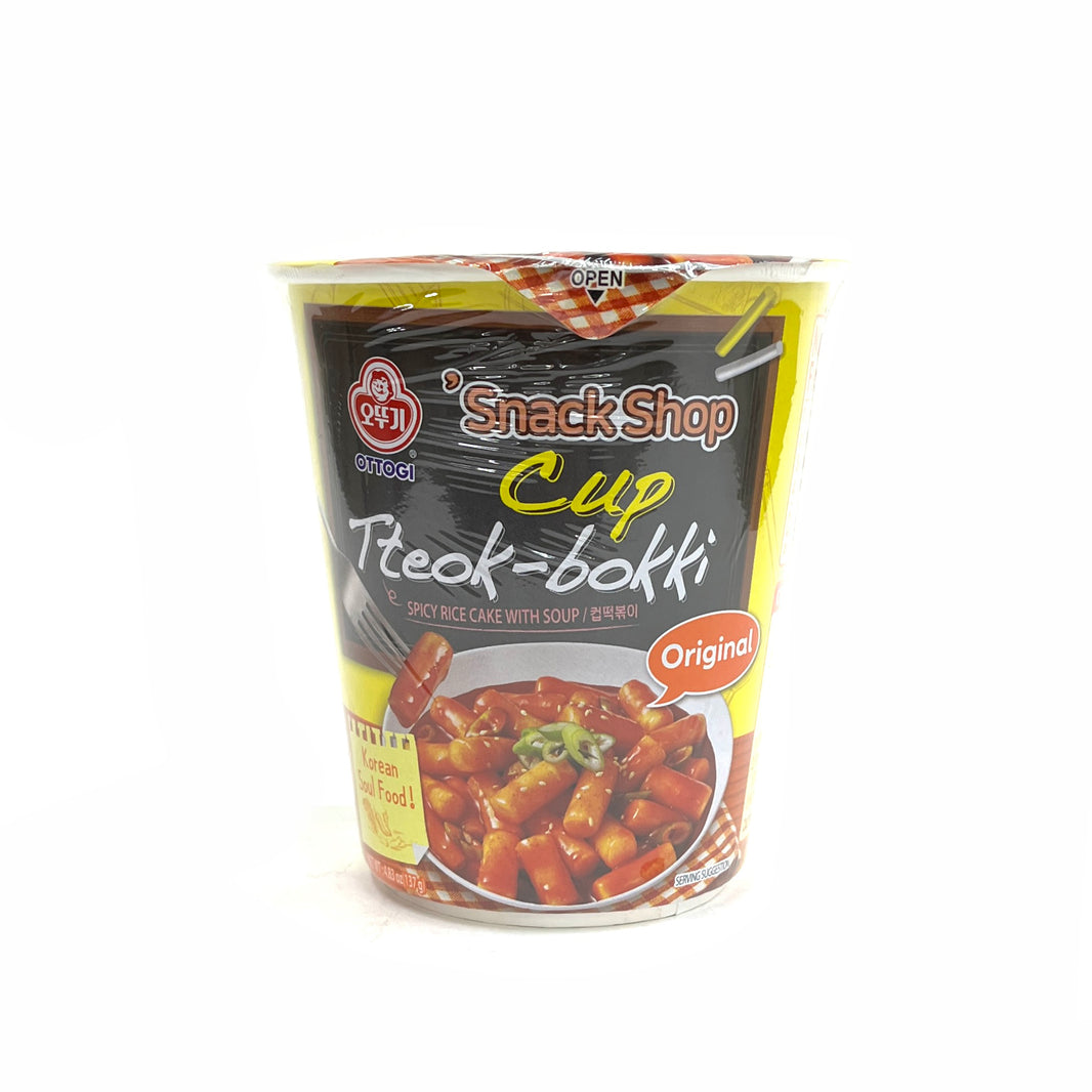[Ottogi] Cup Tteok-bokki Original Topokki / 오뚜기 컵 떡볶이 오리지널 작은컵 (137g)