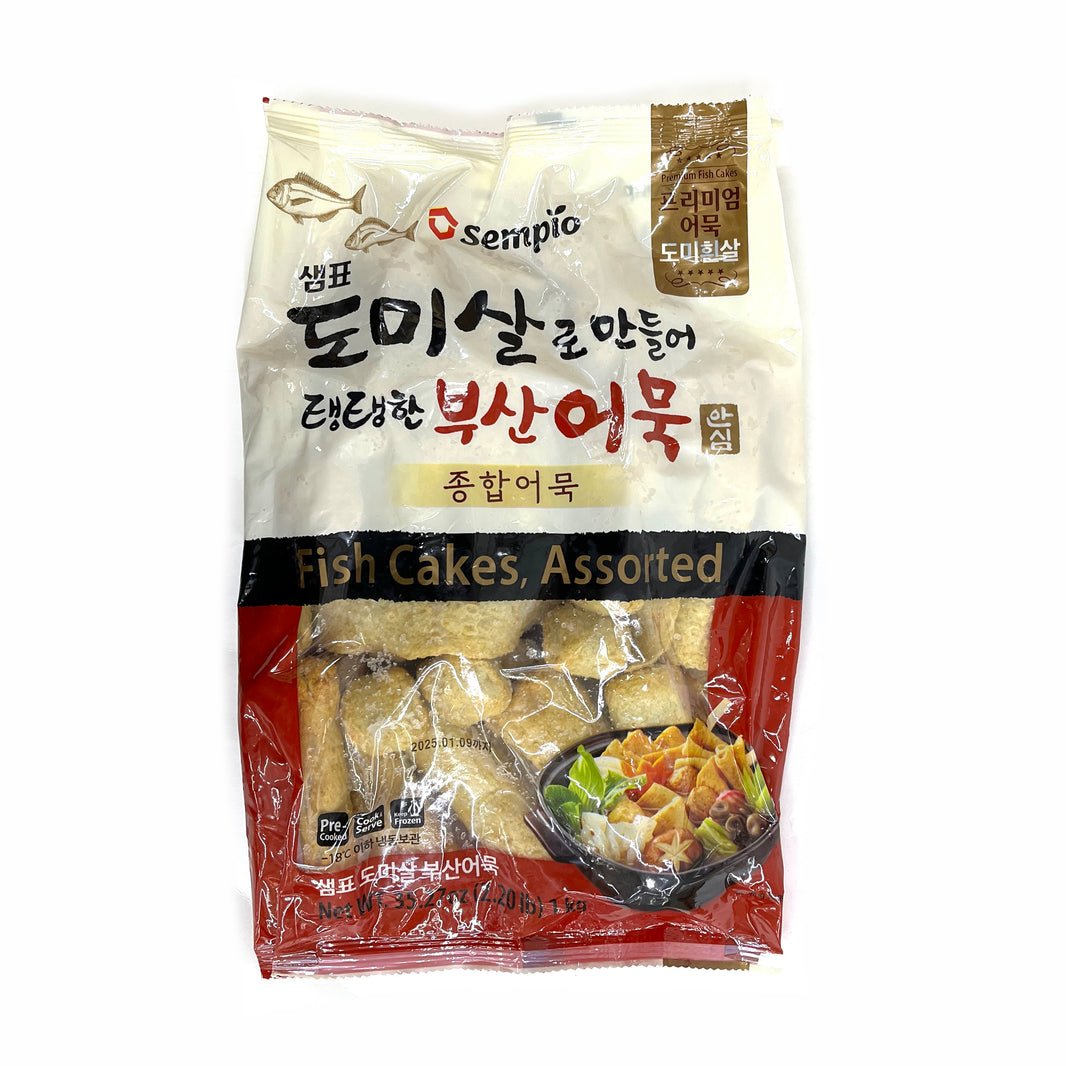 [Sempio] Busan Fish Cake Assorted / 샘표 도미살 부산 어묵 종합 (1kg)