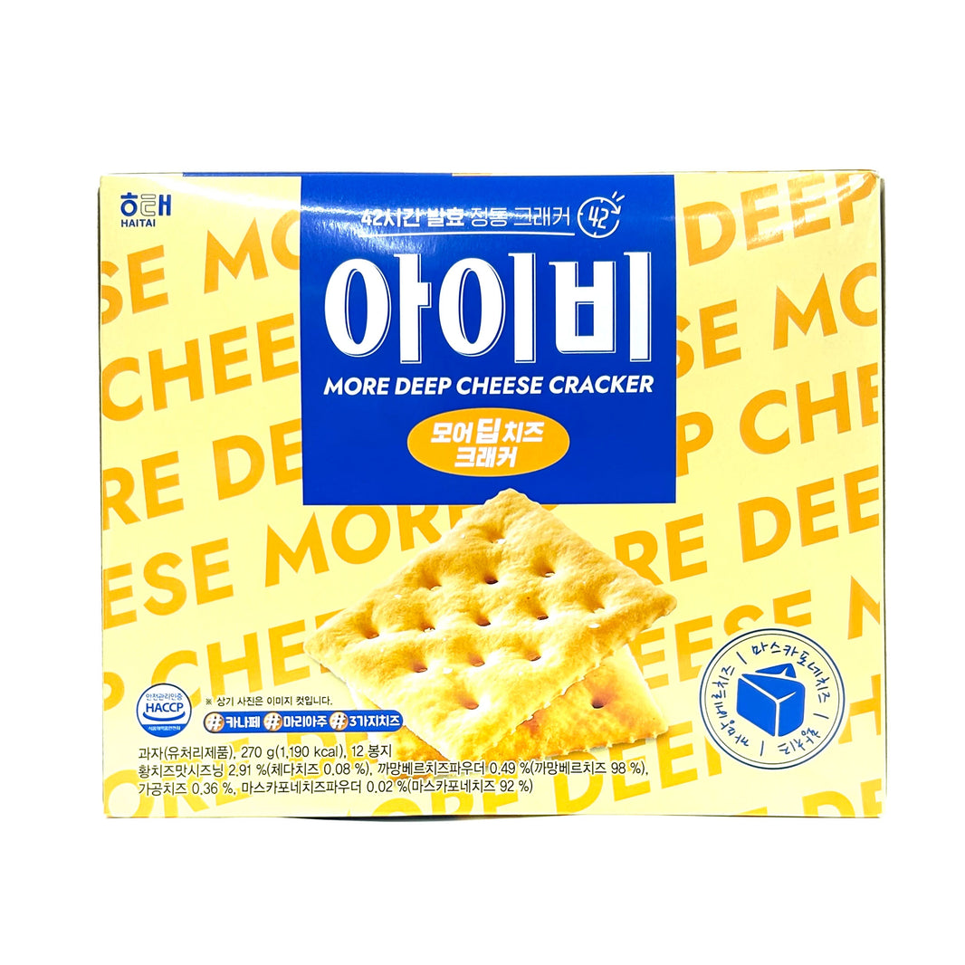 [Haitai] Ivy More Deep Cheese Cracker / 해태 아이비 모어 딥 치즈 크래커 (270g)
