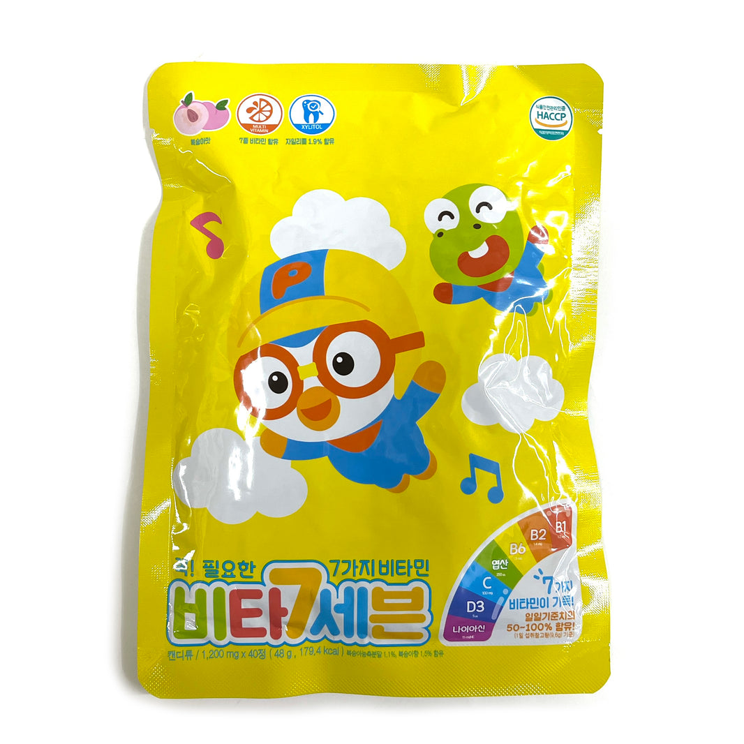 [Taeyang] Ppororo Vita 7 Seven Candy / 태양 비타 7 세븐 비타민 캔디 (48g)