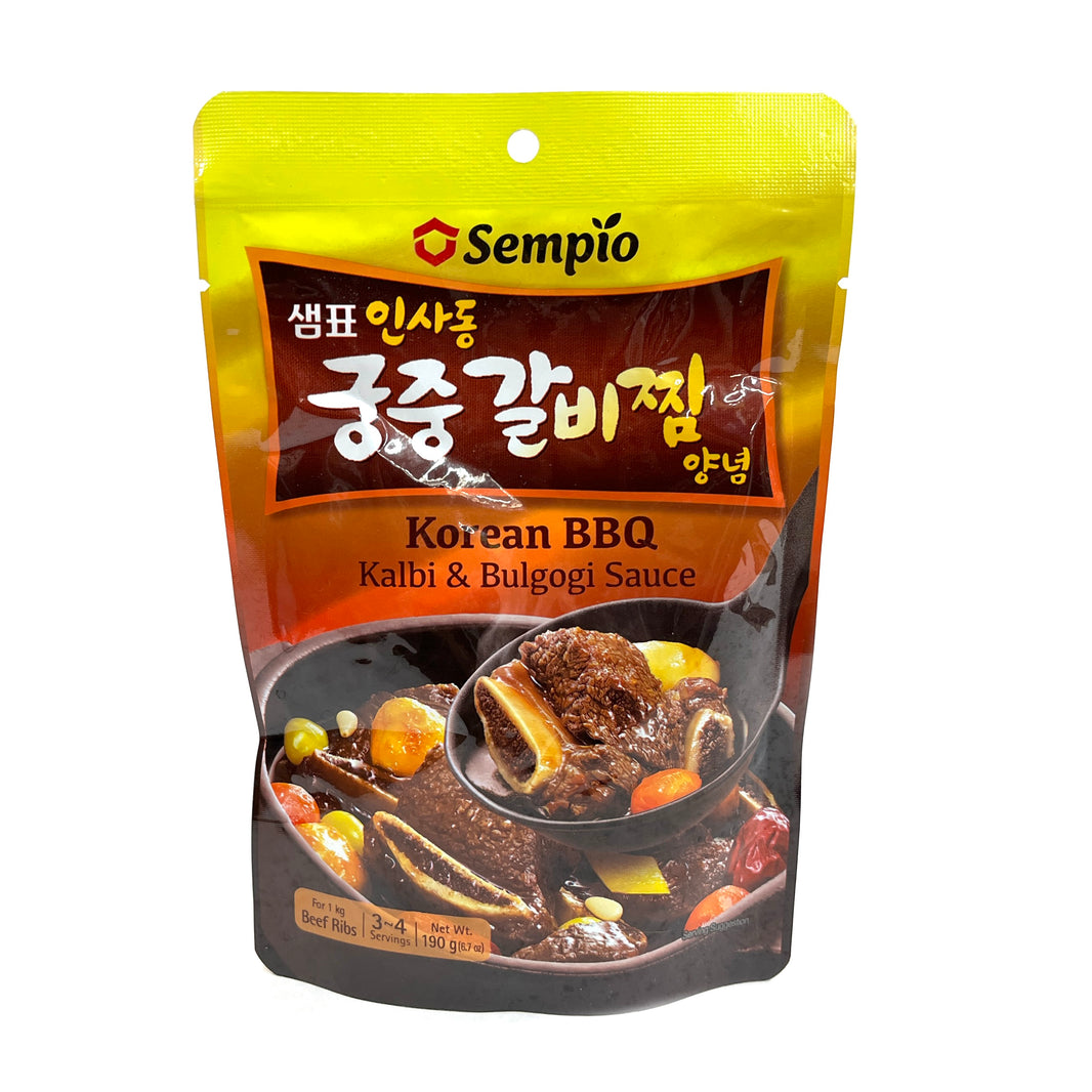 [Sempio] Korean BBQ Kalbi & Bulgogi Sauce / 샘표 인사동 궁중 갈비찜 양념 (190g)