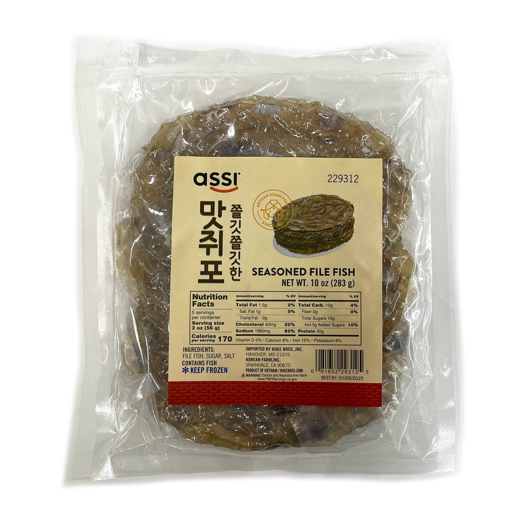 [Assi] Seasoned File Fish / 아씨 쫄깃쫄깃한 맛 쥐포 (283g)