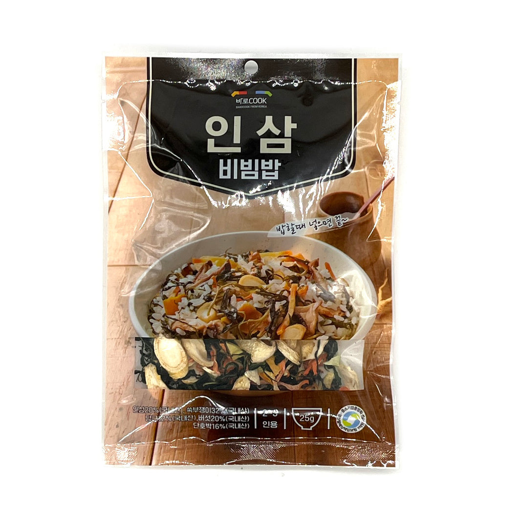 [Barocook] Ginseng Bibimbap Namul for Rice Cooking / 바로쿡 인삼 비빔밥 (25g)