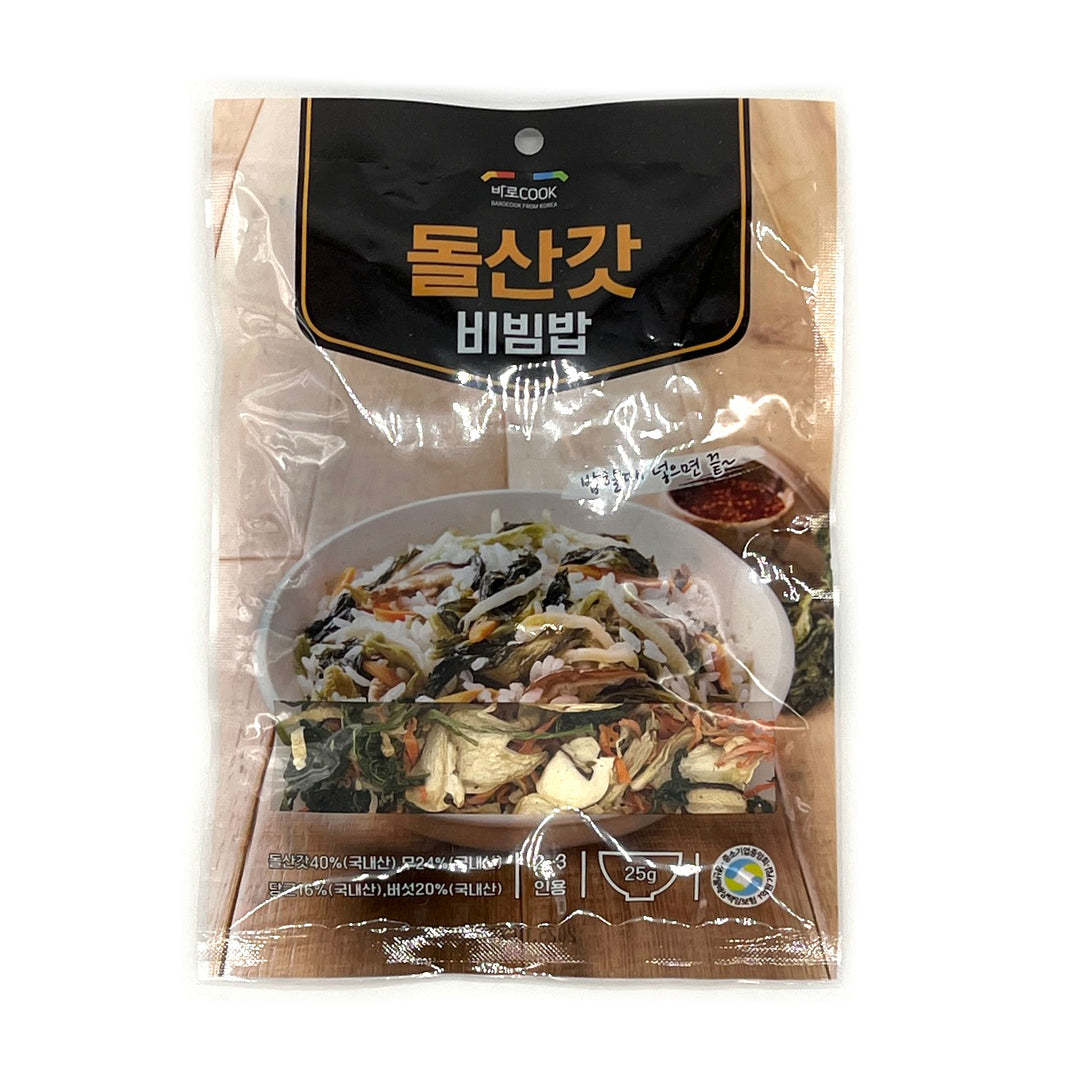 [Barocook] Green Mustard Bibimbap Namul for Rice Cooking / 바로쿡 돌산갓 비빔밥 (25g)