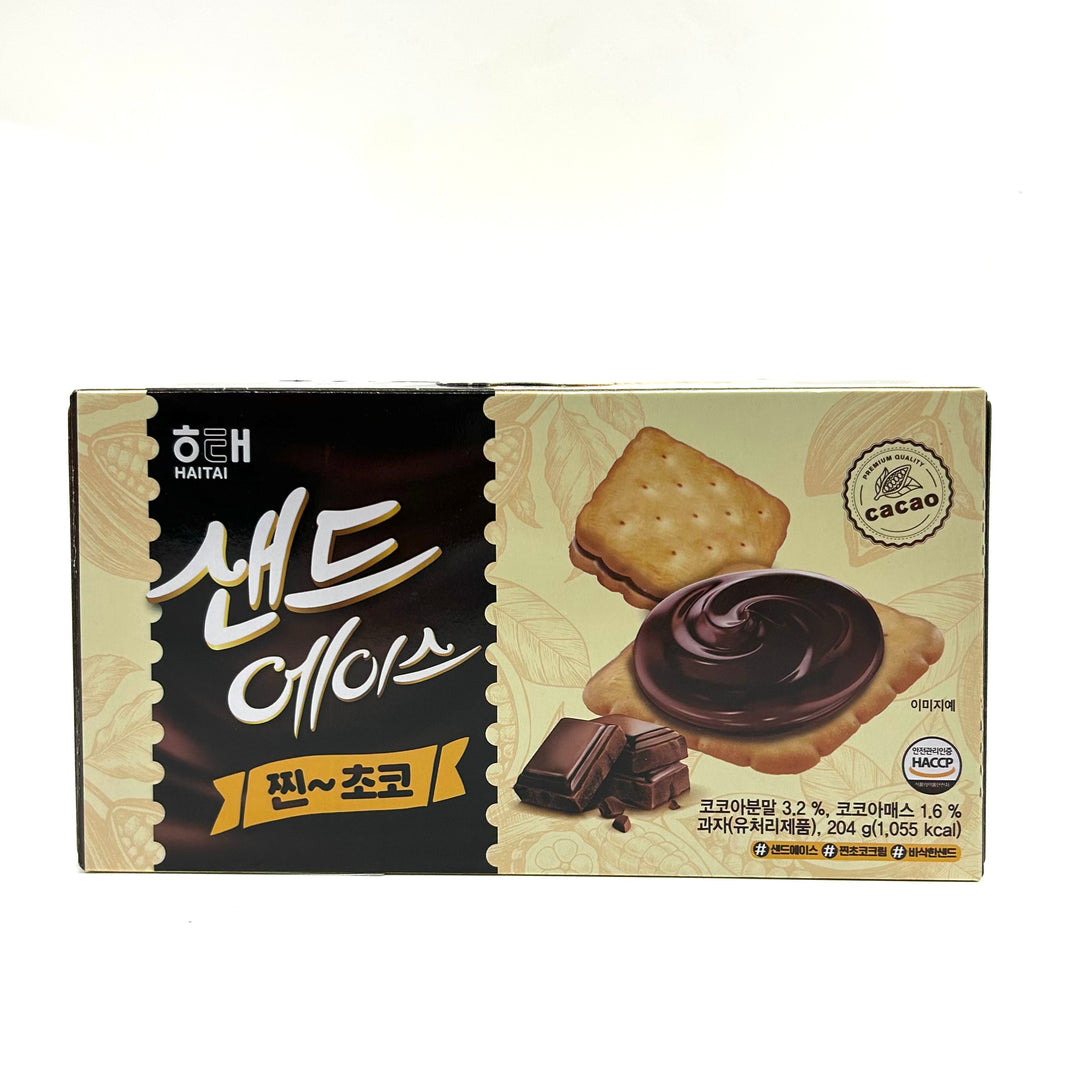 [Haitai] Ace Sand Choco Cream / 해태 샌드 에이스 찐 초코 (204g)