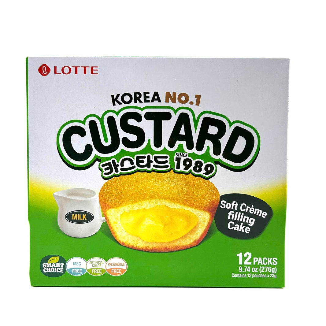 [Lotte] Custard Soft Cake / 롯데 카스타드 (12Pkgs/Box)