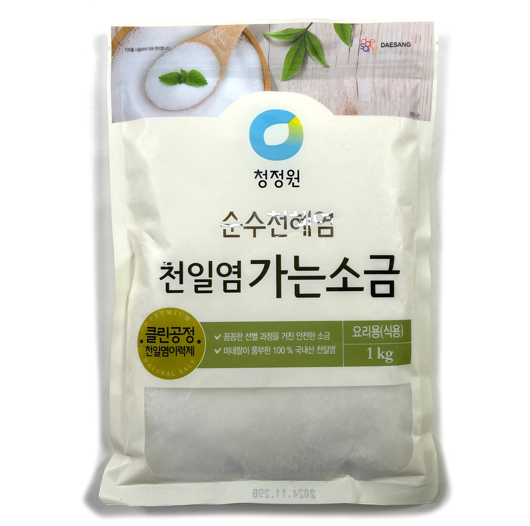 [CJO] Natural Fine Salt / 청정원 순수 천혜염  천일염 가는 소금 (1kg)