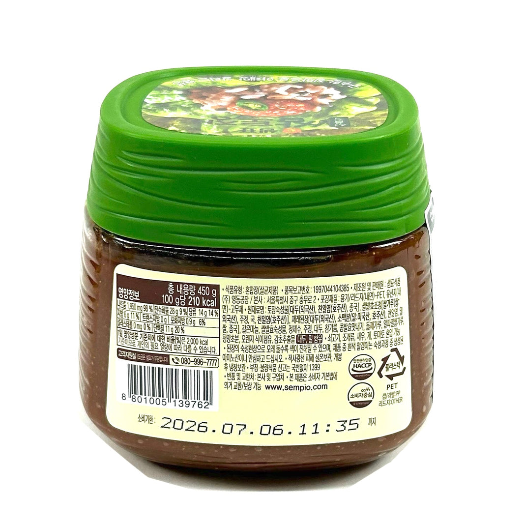 [Sempio] Tojang Ssamjang Seasoned Soybean Paste / 샘표 시골식 쌈 토장 (450g)