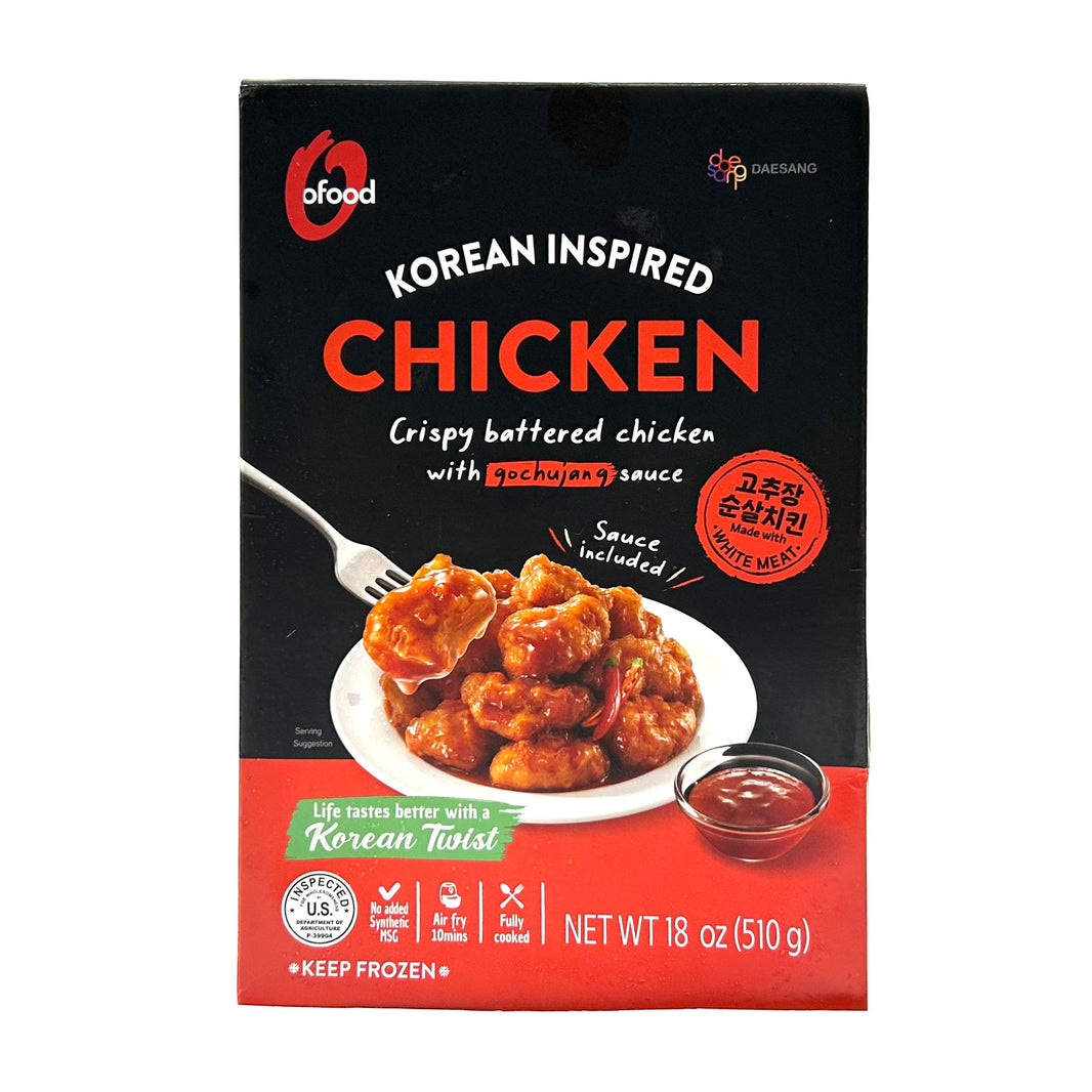 [O'food] Chicken w. Gochujang Spice Sauce / 오푸드 순살 치킨 고추장 (510g)