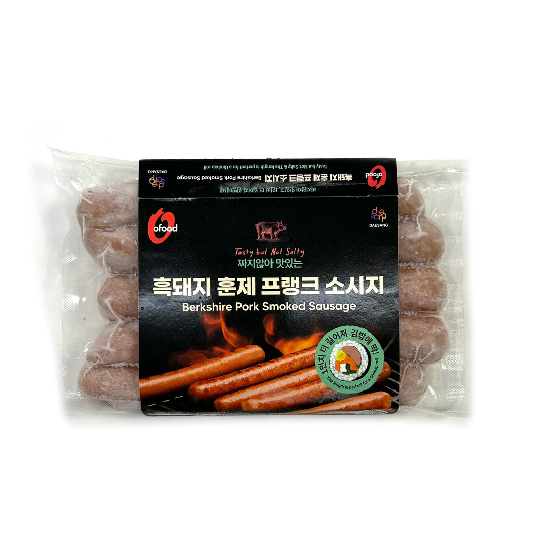[O'food] Berkshire Pork Smoked Sausage / 오푸드 흑돼지 훈제 프랭크 소시지 (380g)