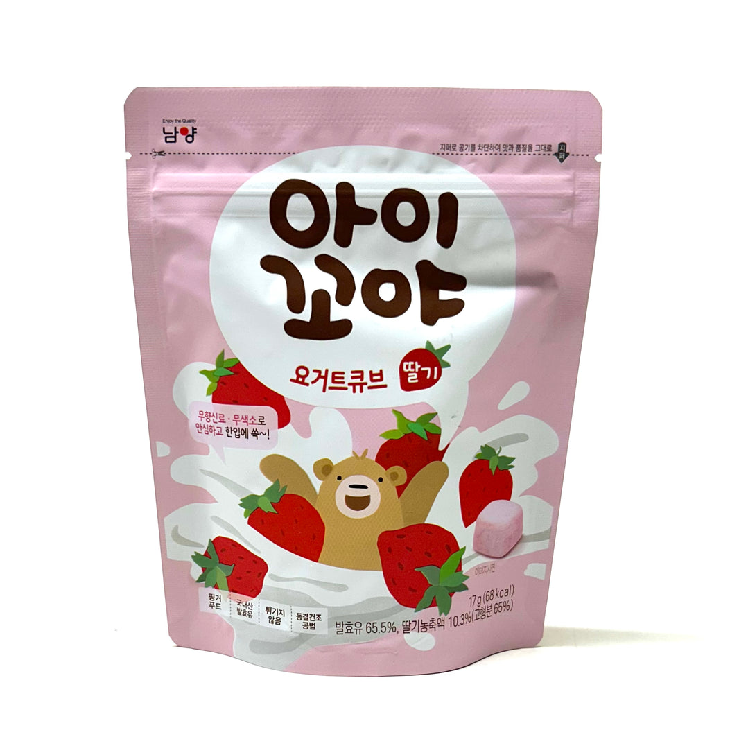 [Namyang] Aikoya Yogurt Cube Strawberry / 남양 아이꼬야 요거트 큐브 딸기 (17g)