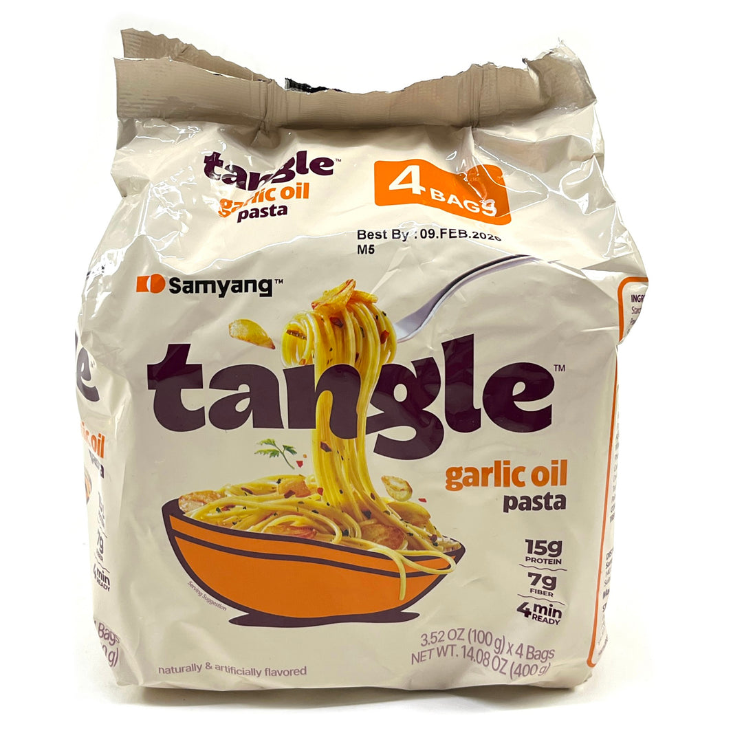 [Samyang] Tangle Garlic Oil Pasta / 삼양 탱글 마늘 오일 파스타 (4pk)