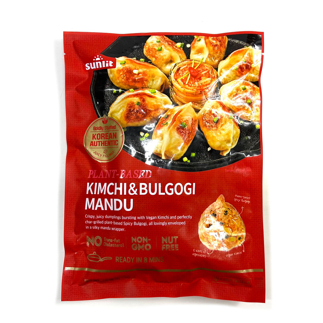 [Sunlit] Plant-Based Kimchi & Bulgogi Mandu / 선릿 김치 불고기 만두 (386g)