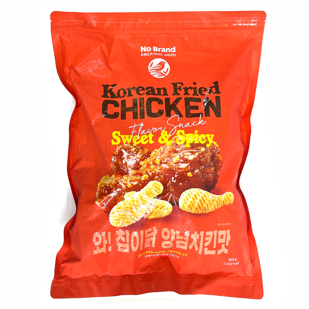 [NoBrand] Korean Fried Checken Flavor Snack Sweet & Spicy / 노브랜드 와! 칩이닭 양념 치킨맛 (Big Size 300g)