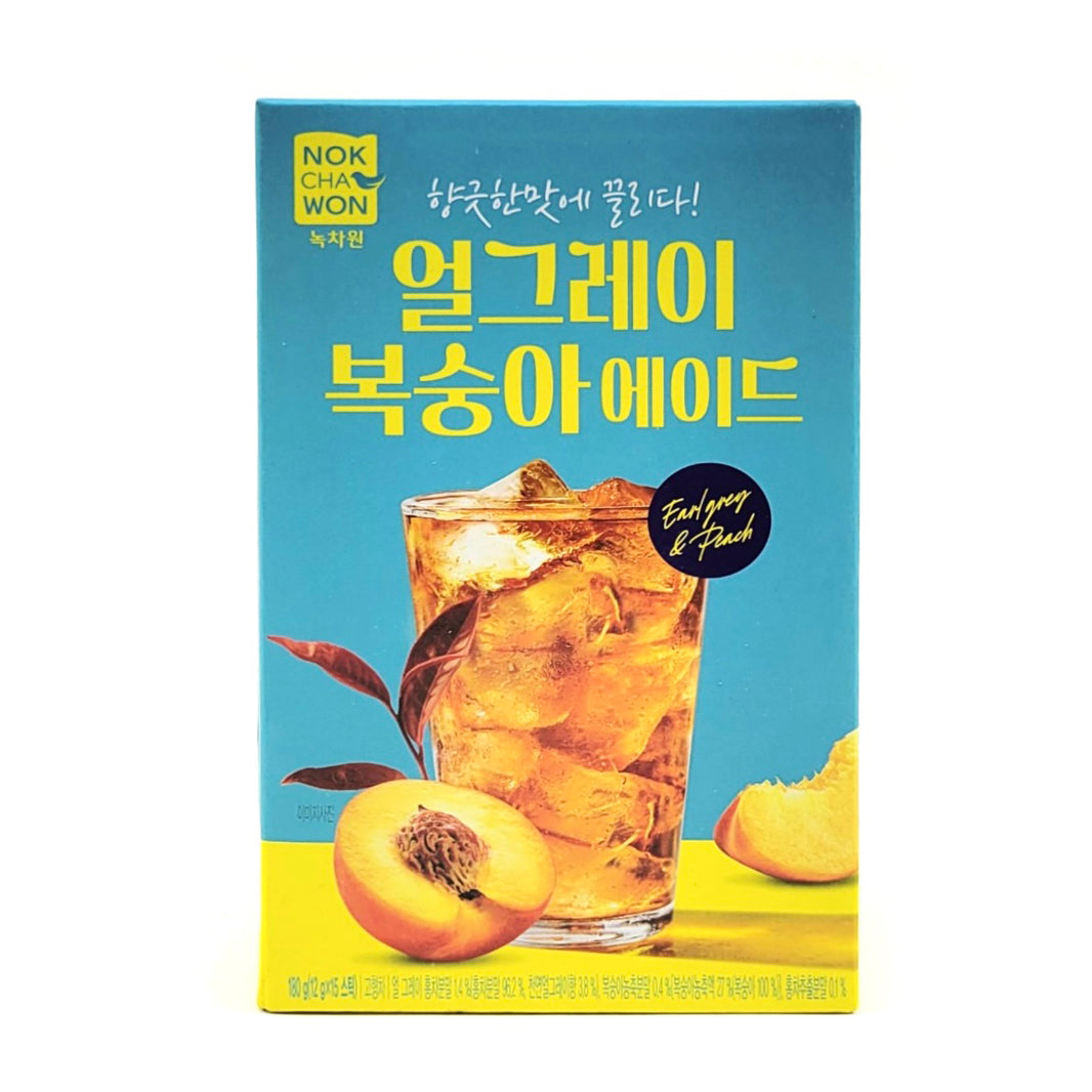 [Nokchawon] Earl Gray &  Peach Ice Tea / 녹차원 얼그레이 복숭아 에이드 아이스티 (12g x15pcs)