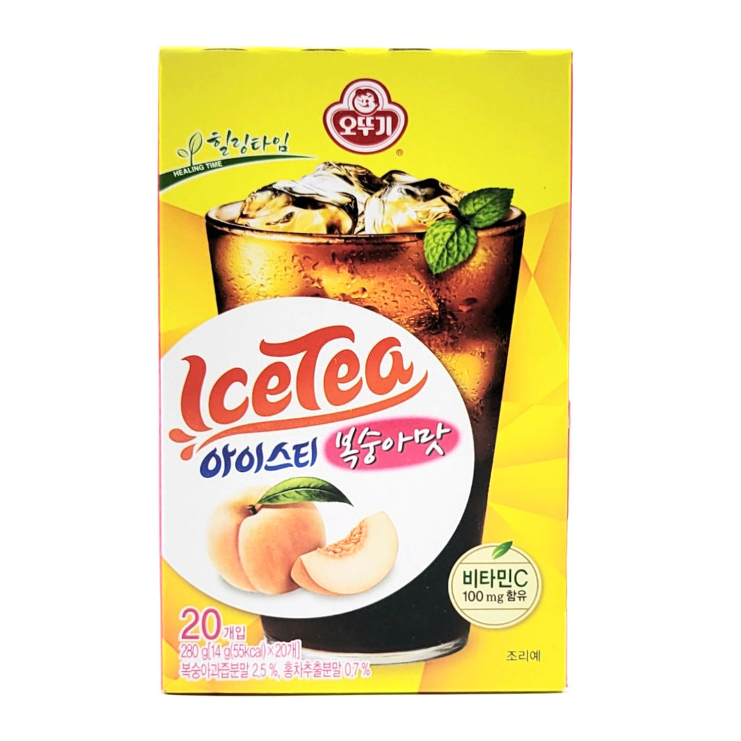 [Ottogi] Ice Tea  Peach / 오뚜기 아이스티 복숭아맛 (14g x20pcs)