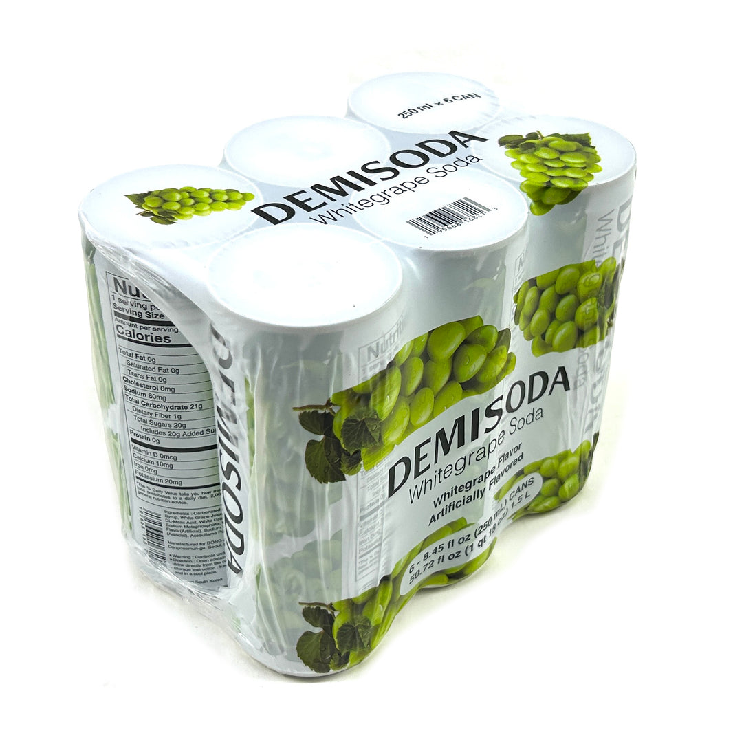 [Dong-A] Demisoda Whitegrape Soda / 동아 데미소다 청포도 (6pk)