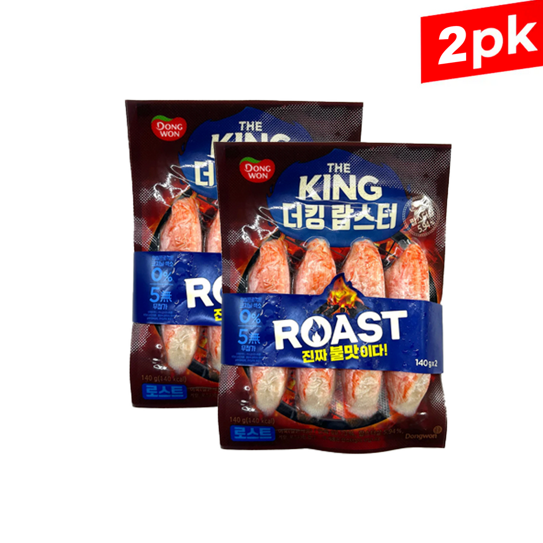 [Dongwon] The king Lobster Flavor Roast / 동원 리얼 크랩스 더 킹 랍스터 불맛 (140g x 2 Packs)