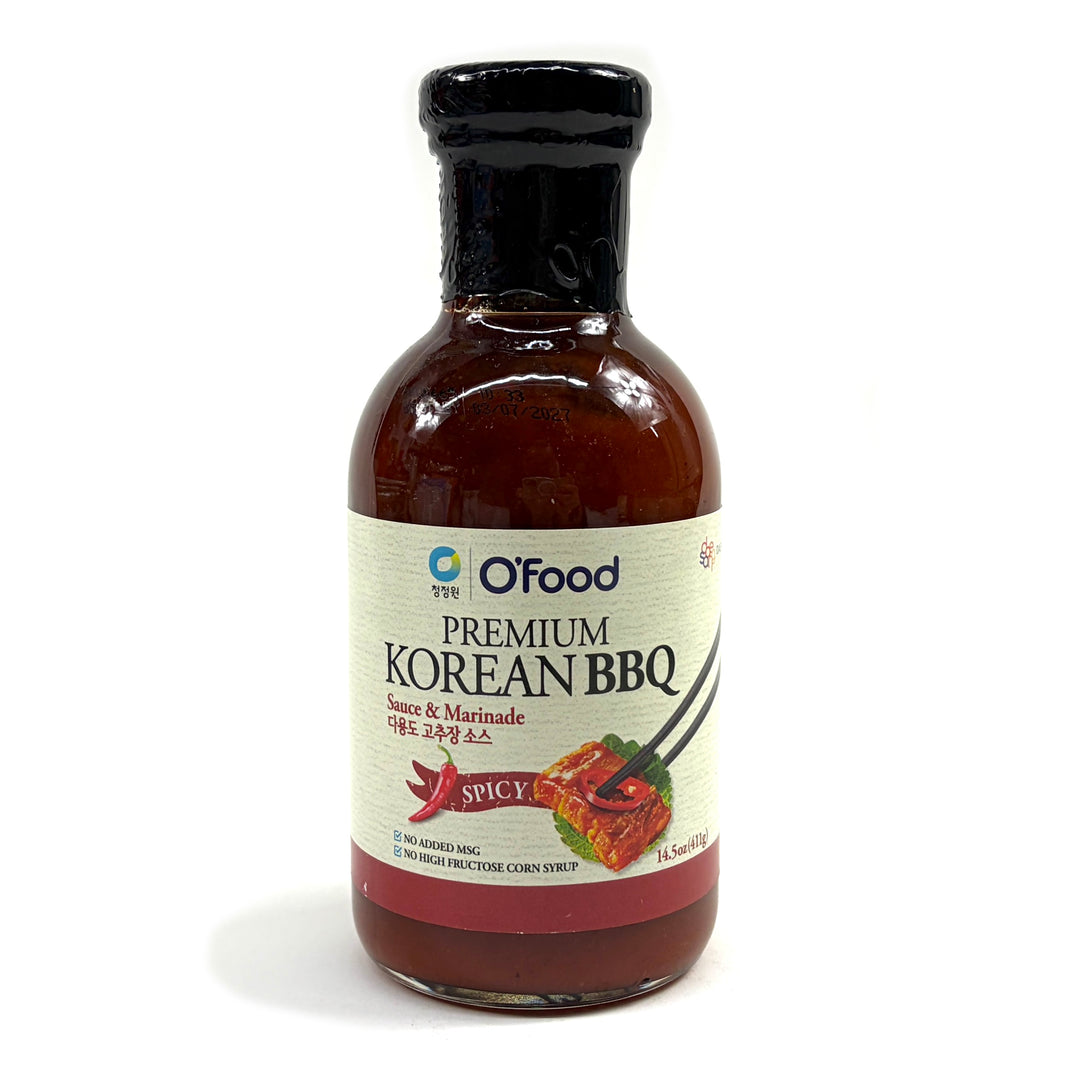 [O'Food] Premium Korean BBQ Sauce & Marinade Spicy / 청정원 오푸드 프리미엄 BBQ 다용도 고추장 소스 (411g)