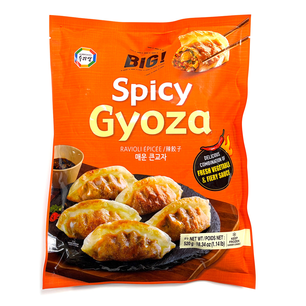 [Surasang] Spicy Gyoza Dumplings / 수라상 매운 큰교자 왕교자 냉동 만두 (520g)