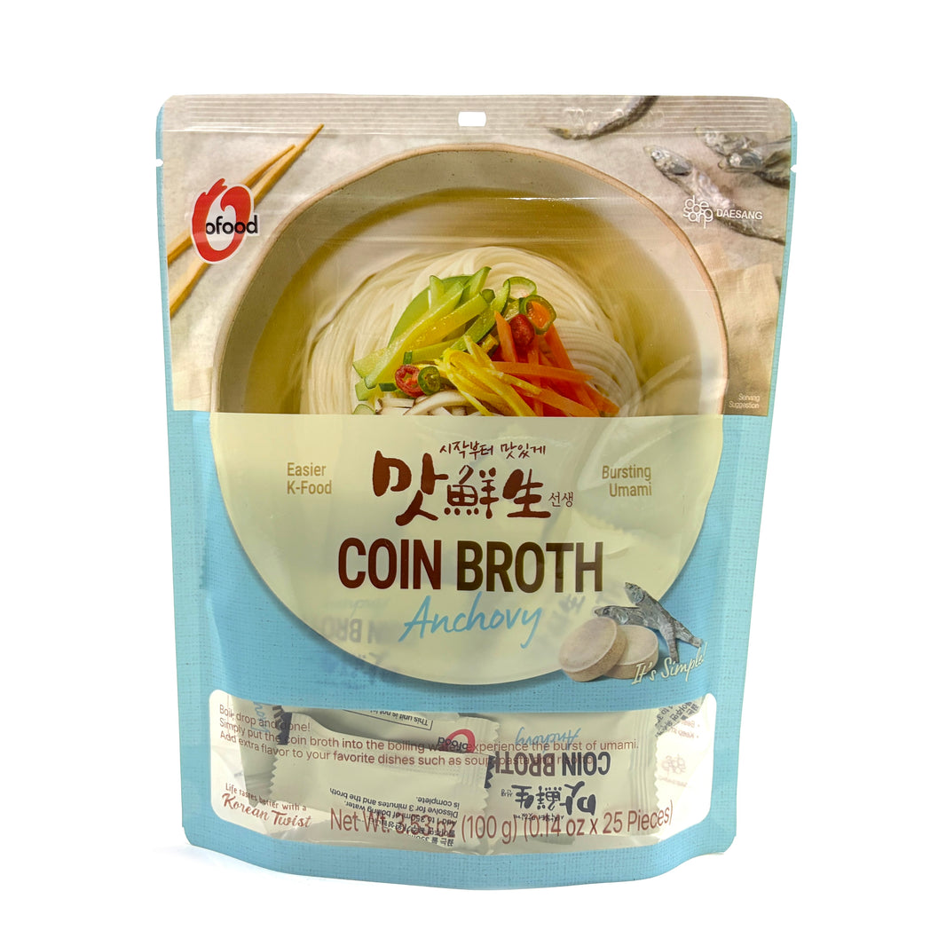 [Ofood] Coin Broth Anchovy Soup Stock / 오푸드 맛선생 국물내기 멸치 코인 육수 (100g/ 25ea)