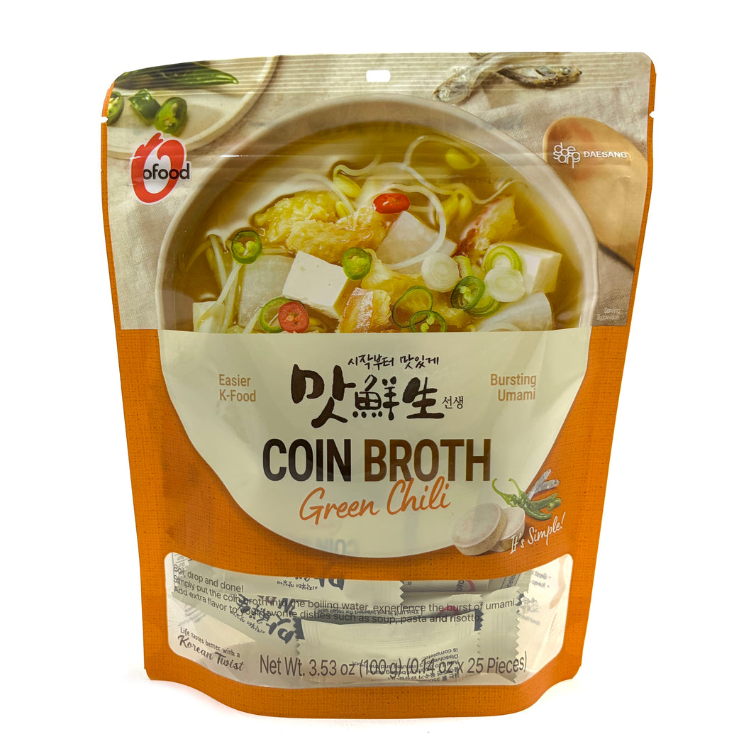 [Ofood] Coin Broth Green Chili Soup Stock / 오푸드 맛선생 국물내기 한알 야채 코인 육수 (100g/ 25ea)