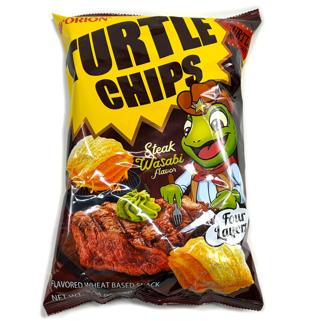 [Orion] Turtle Chip Steak Wasabi Flavor / 오리온 꼬북칩 스테이크 와사비 맛 (160g)