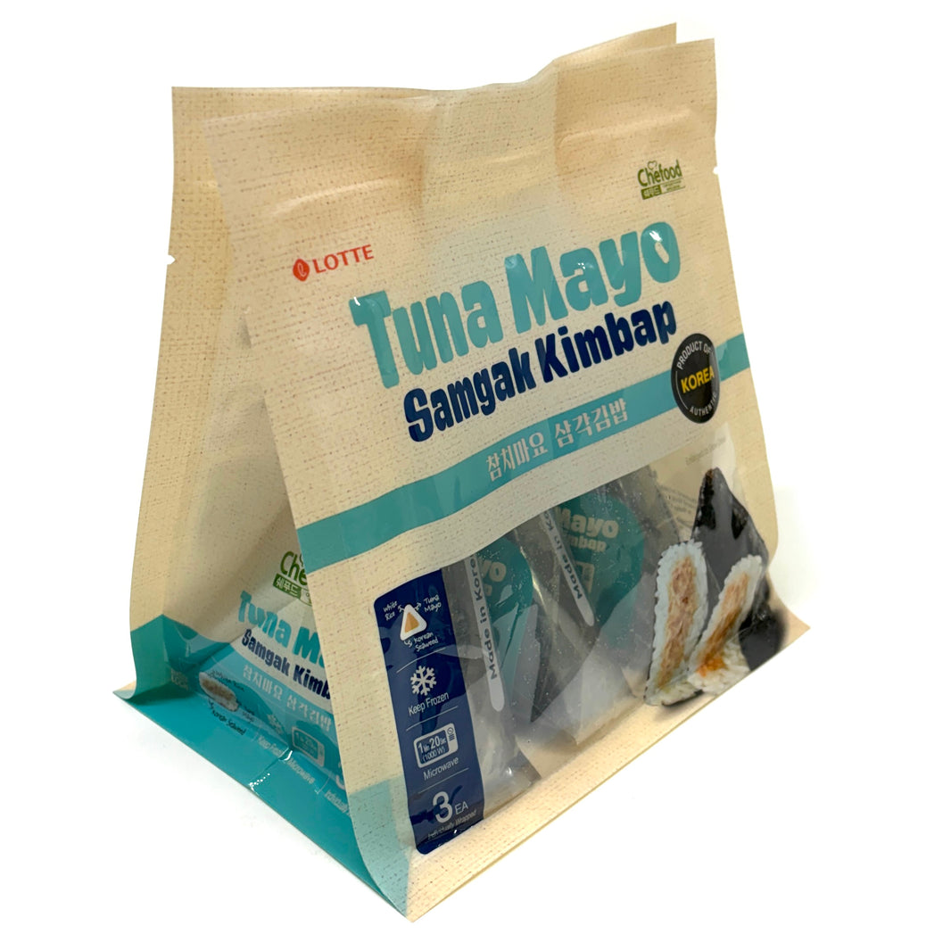 [Lotte] Tuna Mayo Samgak Kimbap / 롯데 참치 마요 삼각김밥 냉동 김밥 (3ea)