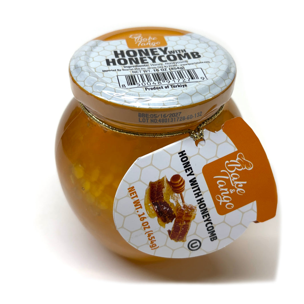 [Bake&Tango] Honey w. Honeycomb / 베이크앤탱고 꿀집이 들어있는 꿀 (16oz)