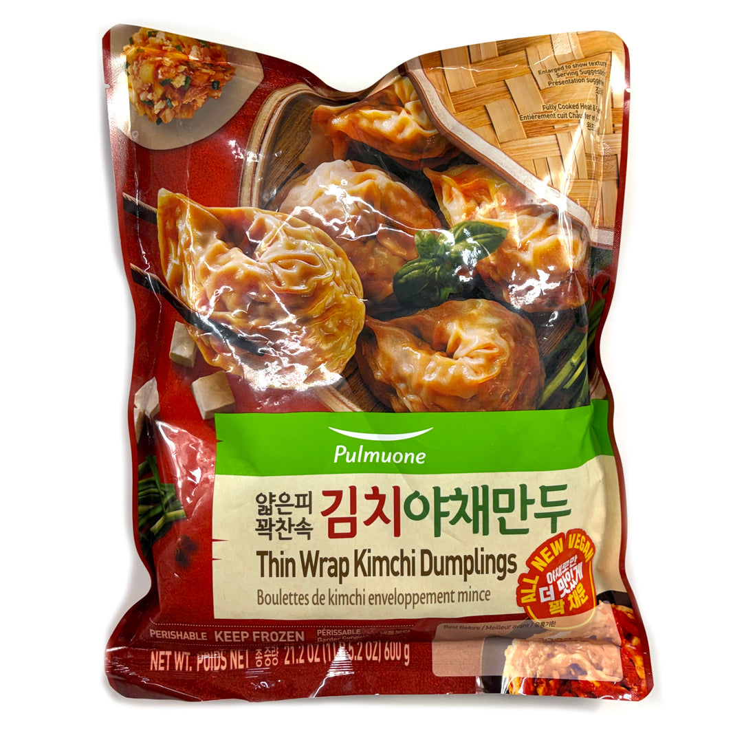 [Pulmuone] Kimchi Vegetable Dumplings / 풀무원 김치 야채 만두 (600g)